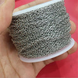 2 Meters Plated O Link Chains for Jewelry Making