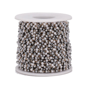 Stainless Steel Pearls and Glass Beads Chains for Jewelry Making
