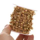 2 Meters Stainless Steel Beaded Chains for DIY Jewelry Crafts
