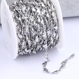2m Stainless Steel Heart Charm Chains for DIY Jewelry Making