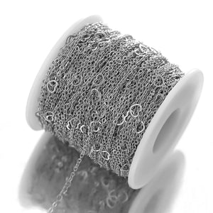 2 Meters Heart Link Chains Stainless Steel for DIY Jewelry Making