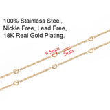 2 Meters Heart Link Chains Stainless Steel for DIY Jewelry Making