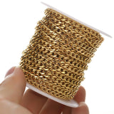 2 Meters Stainless Steel Cuban Chains DIY Jewelry Making