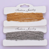 2M Stainless Steel Bead Link Chain Necklace DIY Jewelry Making