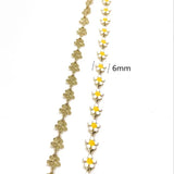 2 Meters Plated Brass Drip Flower Chain Beads Chains DIY Jewelry Making