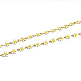 2 Meters Plated Brass Drip Flower Chain Beads Chains DIY Jewelry Making