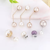 Pearl anti light Brooch with diamond pin