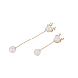 Pearl anti light Brooch with diamond pin