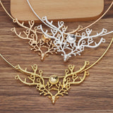 2 PCS Retro Alloy Deer Hair Band Setting For DIY Jewelry Making