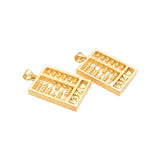 2 PCS Metal Abacus Pendant Charms DIY Jewelry Accessories