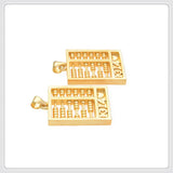 2 PCS Metal Abacus Pendant Charms DIY Jewelry Accessories