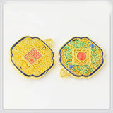2 PCS 18K Plated Gourd Lucky Pendant Charms for DIY Jewelry Making