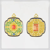 2 PCS 18K Plated Gourd Lucky Pendant Charms for DIY Jewelry Making