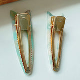 2 PCS Cat Shape Hair Clips Multicolor Acrylic Hair Accessories