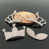 2 PCS Alloy Pearl Rhinestone Crown Hair Accessories