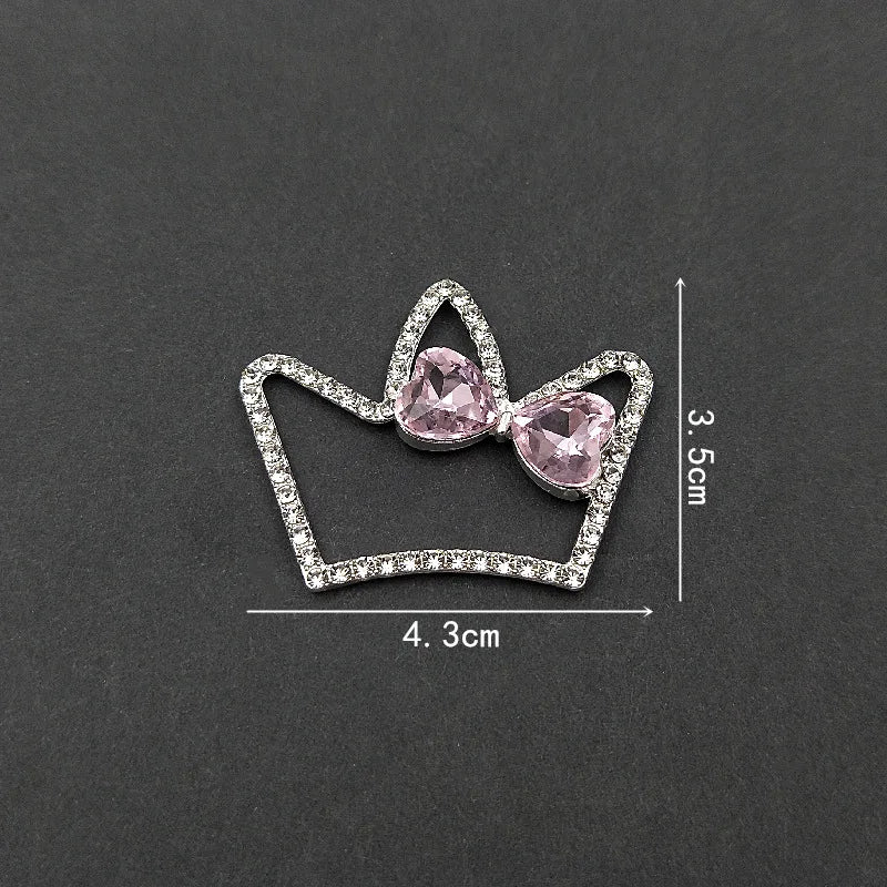 2 PCS Alloy Pearl Rhinestone Crown Hair Accessories