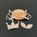 2 PCS Alloy Pearl Rhinestone Crown Hair Accessories