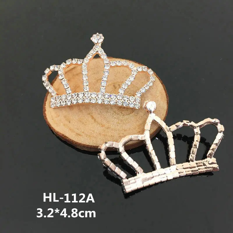 2 PCS Alloy Pearl Rhinestone Crown Hair Accessories