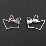 2 PCS Alloy Pearl Rhinestone Crown Hair Accessories
