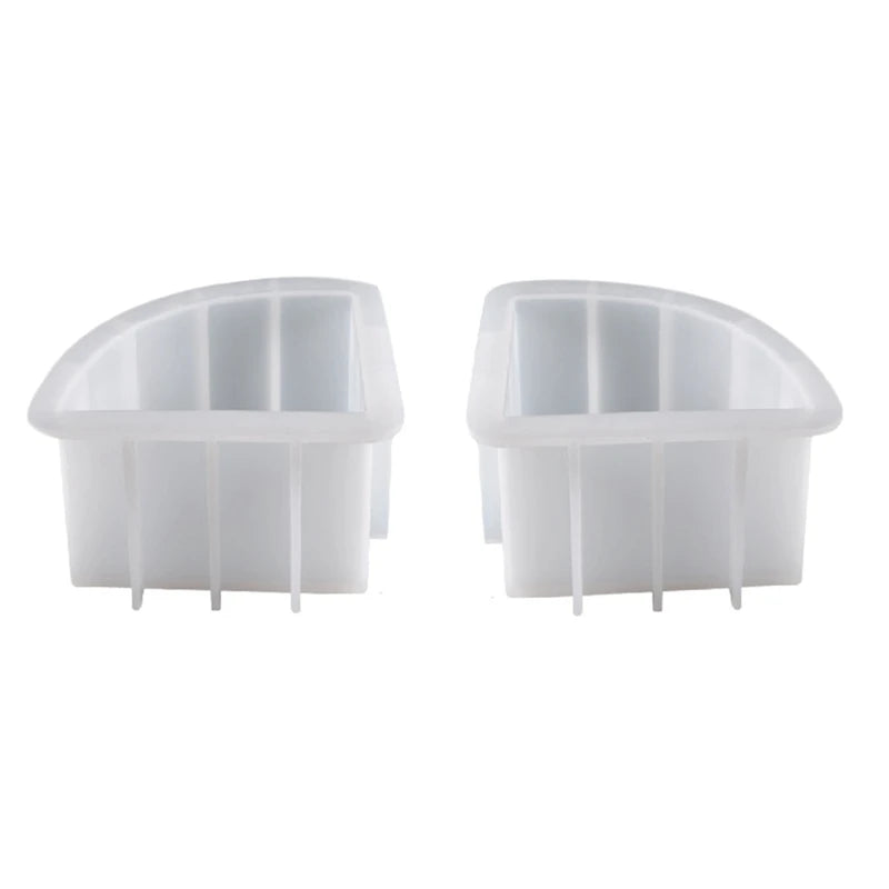 2 PCS Resin Bookends Molds - Desktop Organizer for Home & Office Decor