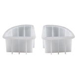 2 PCS Resin Bookends Molds - Desktop Organizer for Home & Office Decor