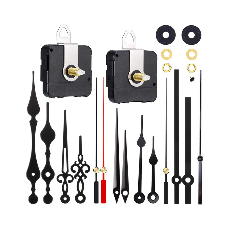 Clock Movement Mechanism w/ 5 Pairs Of Hands DIY Repair Parts