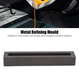 2 PCS Graphite Ingot Mold for Silver Copper Brass Casting 3.1X0.3X0.3Inch