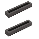2 PCS Graphite Ingot Mold for Silver Copper Brass Casting 3.1X0.3X0.3Inch
