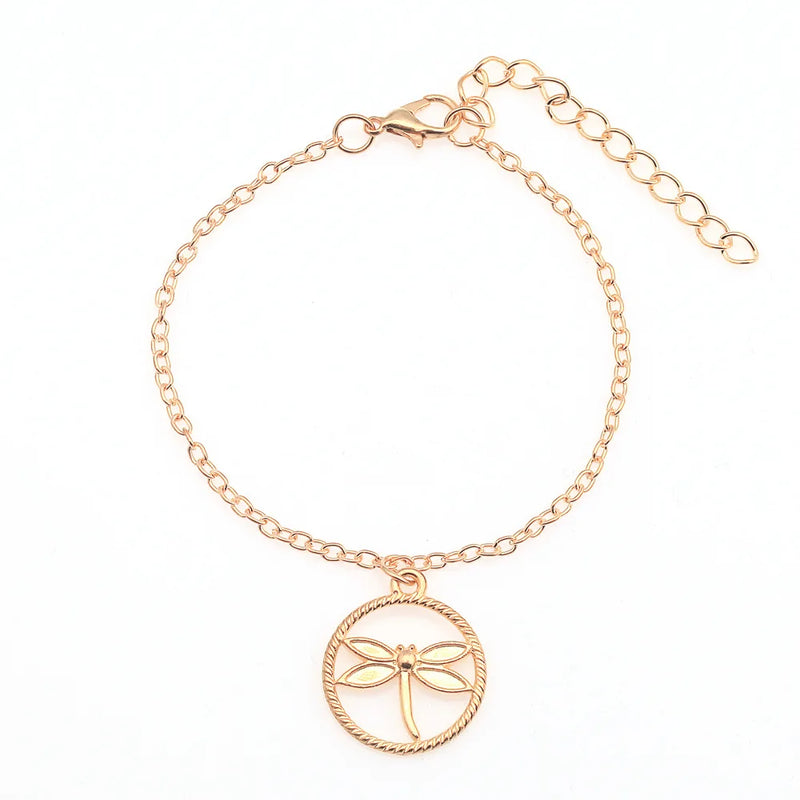 Adjustable Charm Bracelets for Women Dragonfly Bracelet