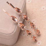 (2 PCS/LOTS) Colorful Crystal Hair Clip Women Hairpins Accessories