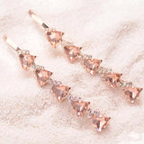 Fancy Triangle Crystal Hair Clip Rhinestone Hairpin Women Accessories