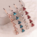 Fancy Triangle Crystal Hair Clip Rhinestone Hairpin Women Accessories