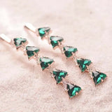 Fancy Triangle Crystal Hair Clip Rhinestone Hairpin Women Accessories