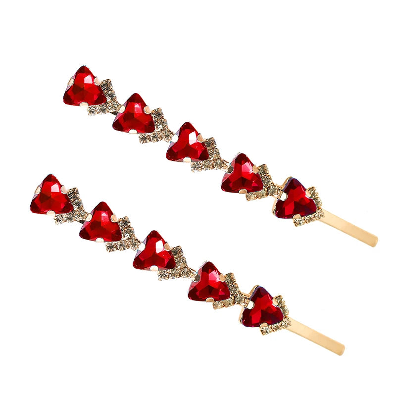 Fancy Triangle Crystal Hair Clip Rhinestone Hairpin Women Accessories