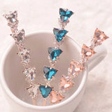 Fancy Triangle Crystal Hair Clip Rhinestone Hairpin Women Accessories