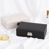 Leather Jewelry Storage Box Travel Organizer Portable Accessory Carry Case