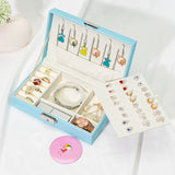 Leather Jewelry Storage Box Travel Organizer Portable Accessory Carry Case