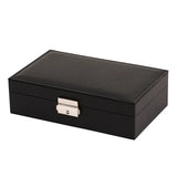 Leather Jewelry Storage Box Travel Organizer Portable Accessory Carry Case
