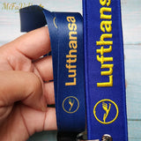 2 PCS Lufthansa Porte-clefs Keychains Neck Strap Sleutelhanger
