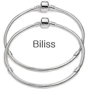 2 PCS Silver Plated Starter Master Bracelets 6-22 Inch