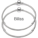 2 PCS Silver Plated Starter Master Bracelets 6-22 Inch