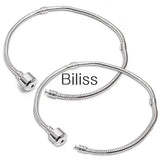 2 PCS Silver Plated Starter Master Bracelets 6-22 Inch