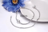 2 PCS Silver Plated Starter Master Bracelets 6-22 Inch