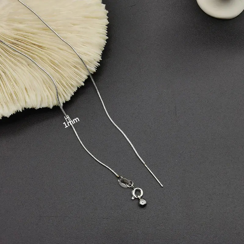 2 PCS Stainless Steel Snake Chain Women Necklaces For Necklace Making Pendant