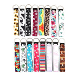 Colorful Claw Neoprene Keychain & Keyring, Sun & Circle Design