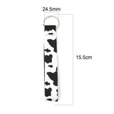Colorful Claw Neoprene Keychain & Keyring, Sun & Circle Design
