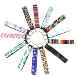 Colorful Claw Neoprene Keychain & Keyring, Sun & Circle Design
