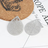 2 PCs Silver Filigree Round Pendants DIY Jewelry Findings Charms