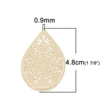 2 PCs Silver Filigree Round Pendants DIY Jewelry Findings Charms