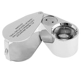 2 Pack Delixike Pocket Magnifying Glass with LED Light